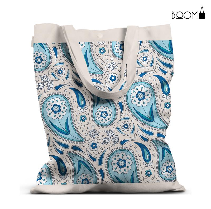 Azure Paisley – Blue Floral Pattern