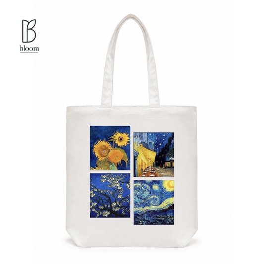 Van Gogh Gallery canvas tote bag - Regular White | Bloom Bags BD
