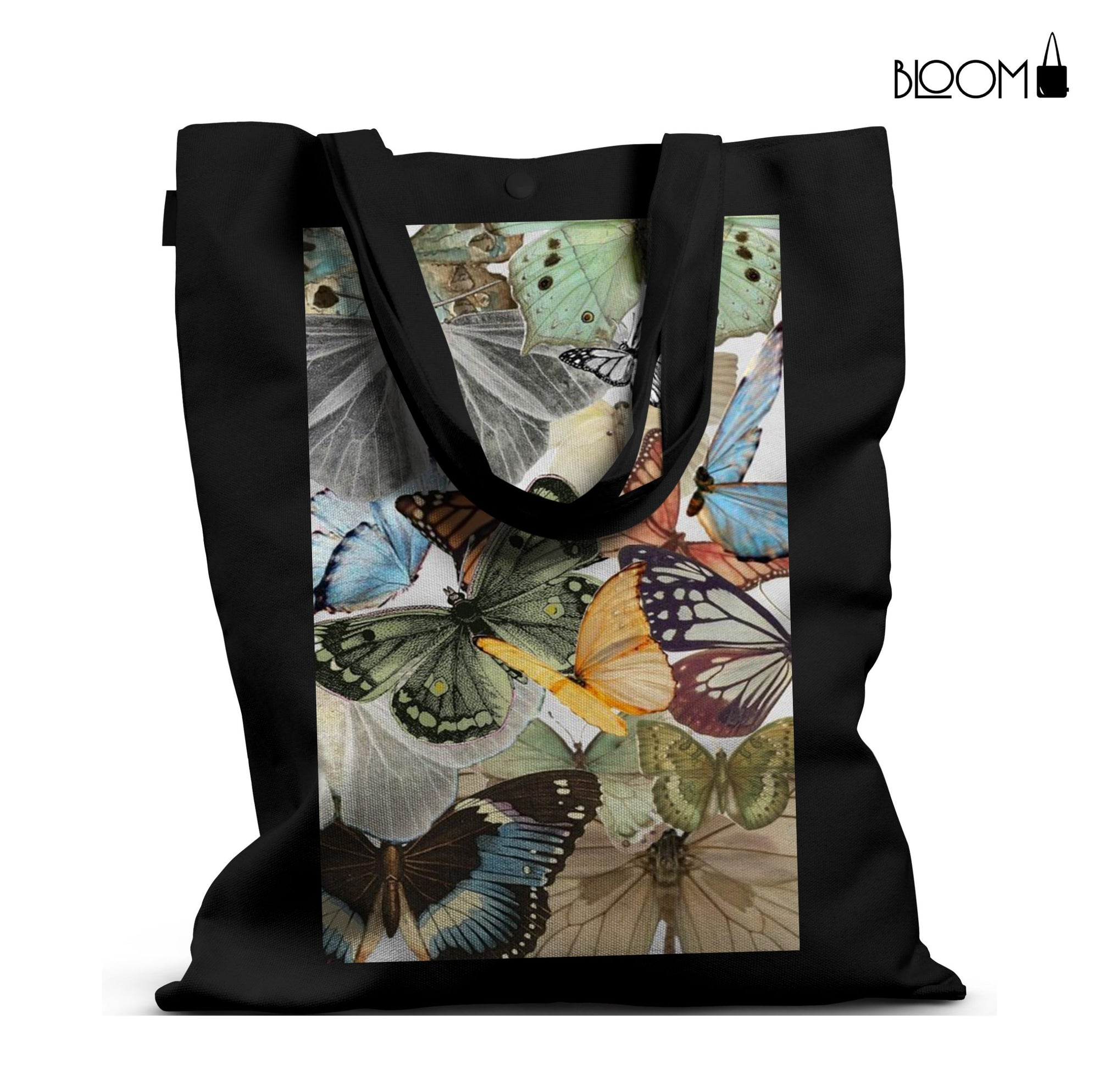 Midnight Butterfly Tote Bag