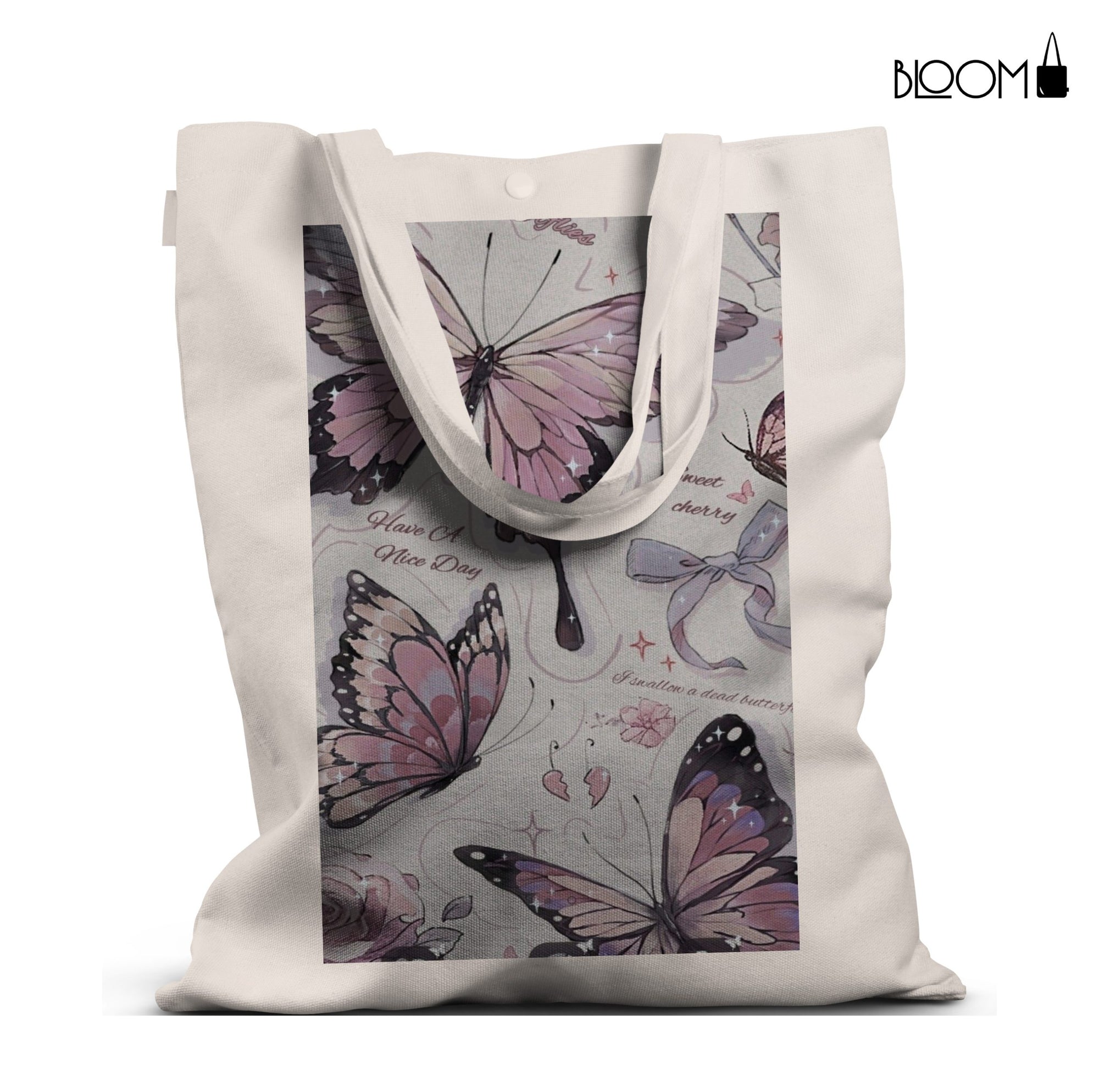 Elegance Butterfly Tote Bag