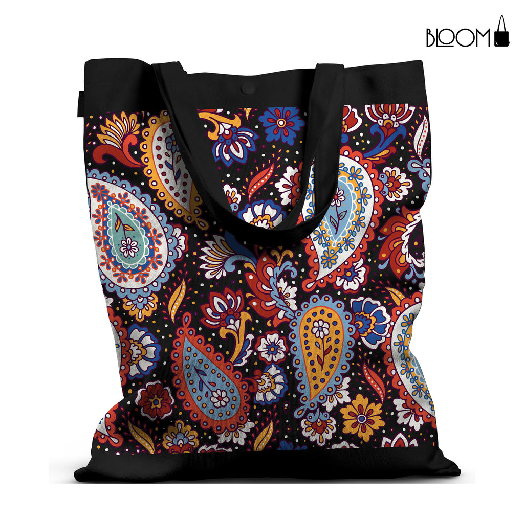 Midnight Paisley Tote
