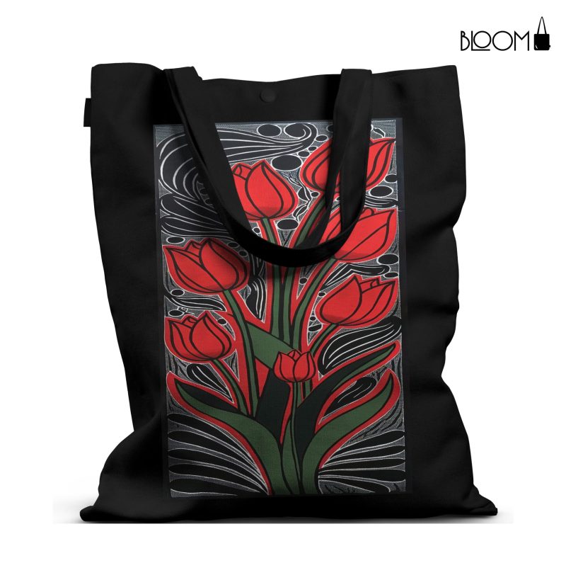 Fiery Lotus Bloom Tote