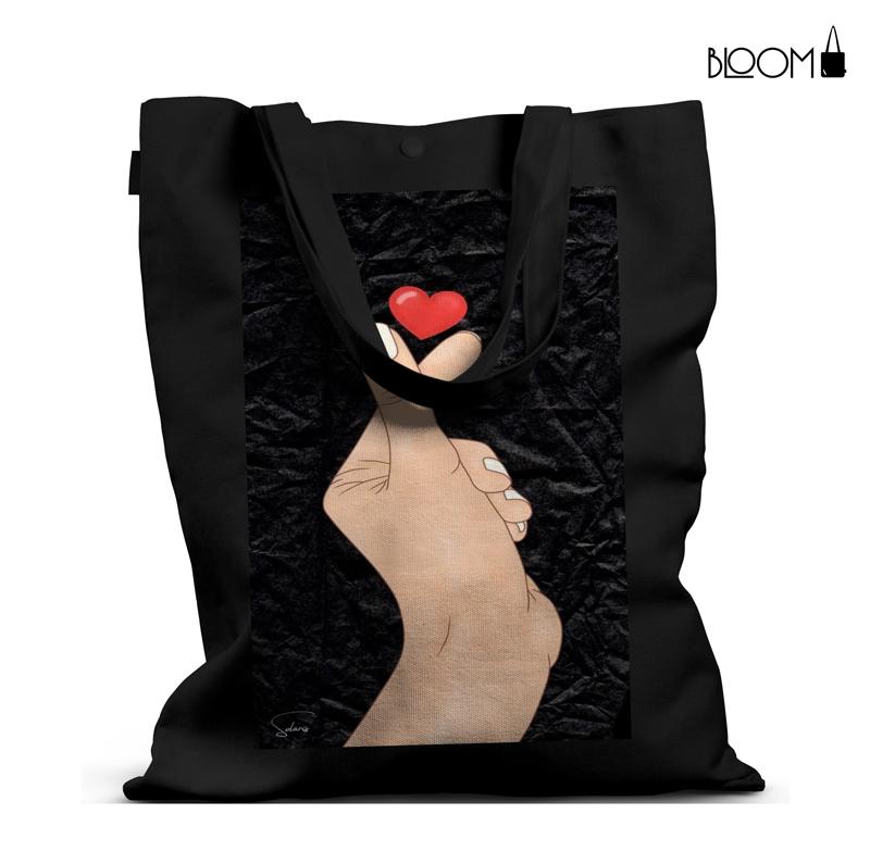 Minimalist Love Gesture Tote Bag