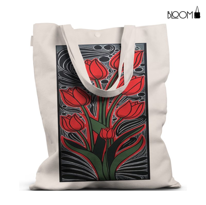 Fiery Lotus Bloom Tote