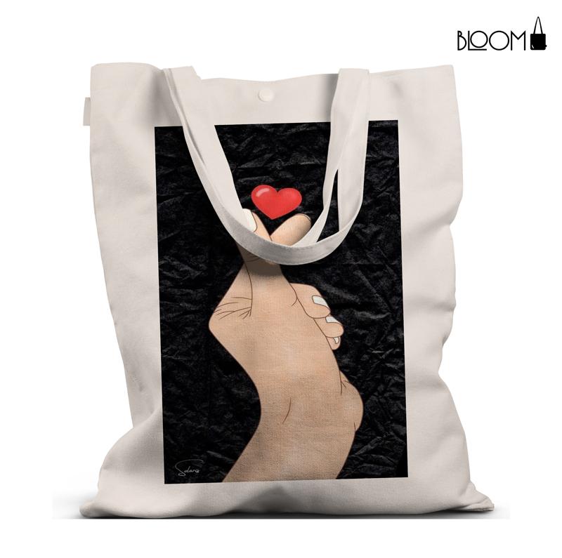 Minimalist Love Gesture Tote Bag