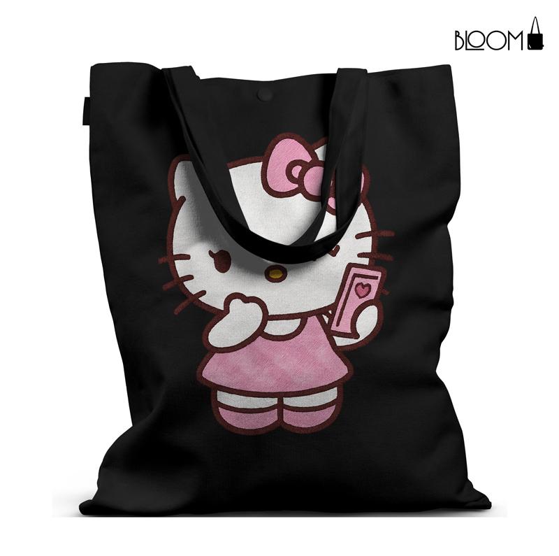 Hello Kitty Pink Text – Pastel Aesthetic Tote Bag