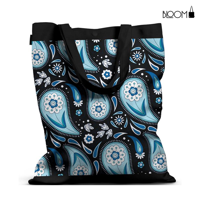 Azure Paisley – Blue Floral Pattern