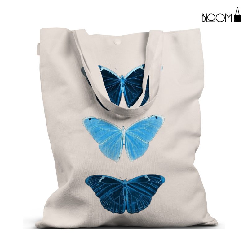 Ivory Butterfly Delight Tote Bag