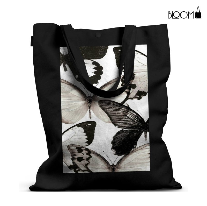 Frosted Wings Butterfly Tote Bag