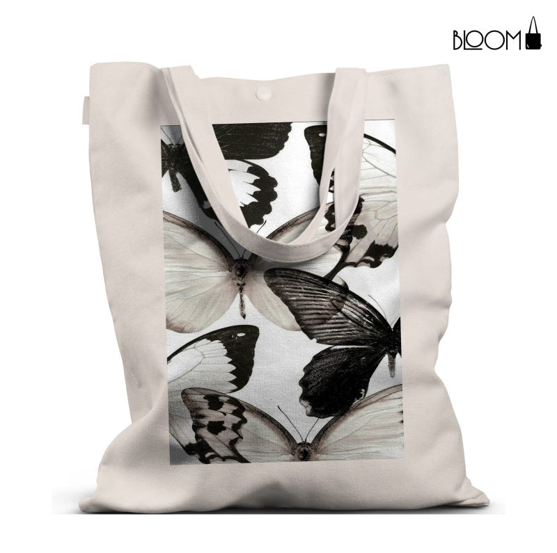 Frosted Wings Butterfly Tote Bag