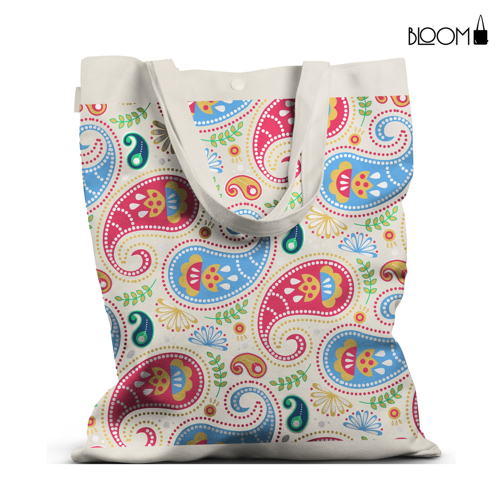 Carnival Bloom Paisley Tote
