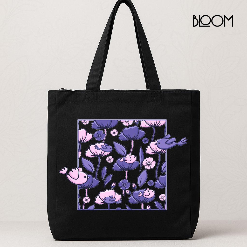Lavender Birds & Blooms