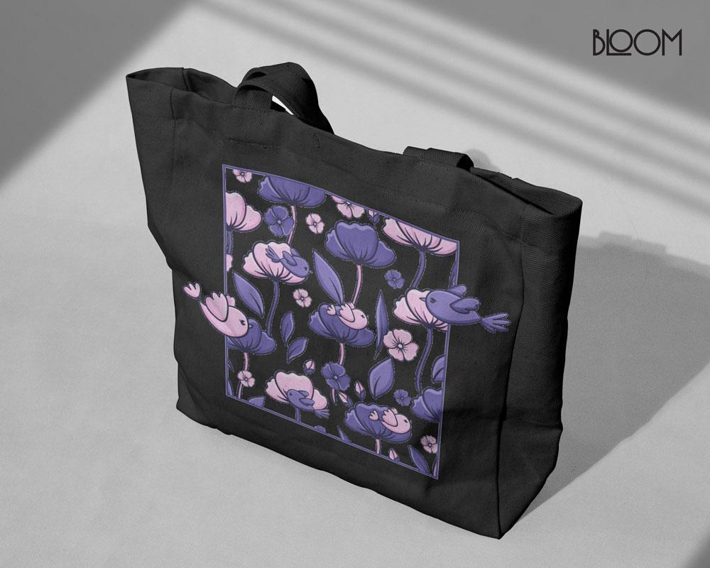 Lavender Birds & Blooms