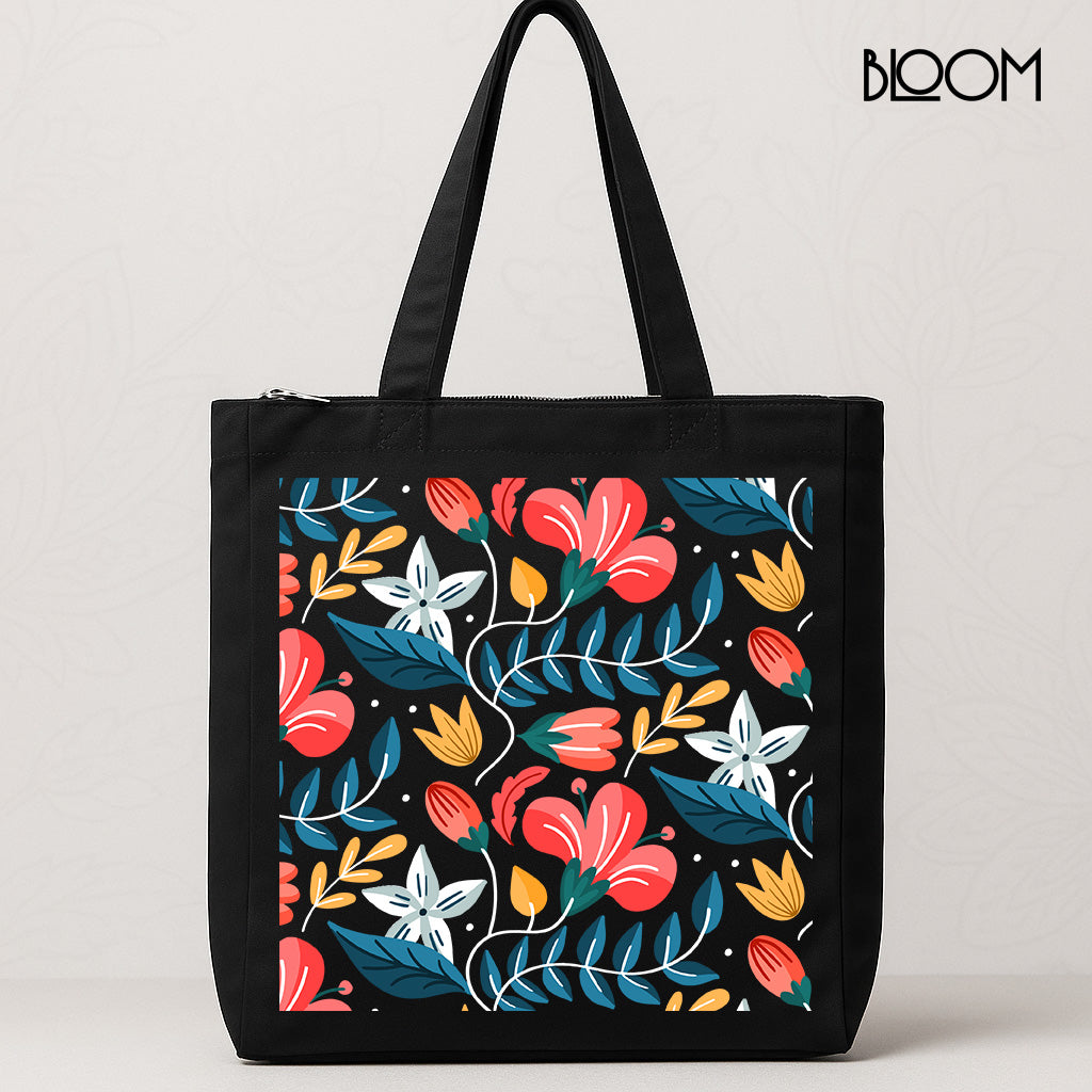 Spring Petals Pattern Tote