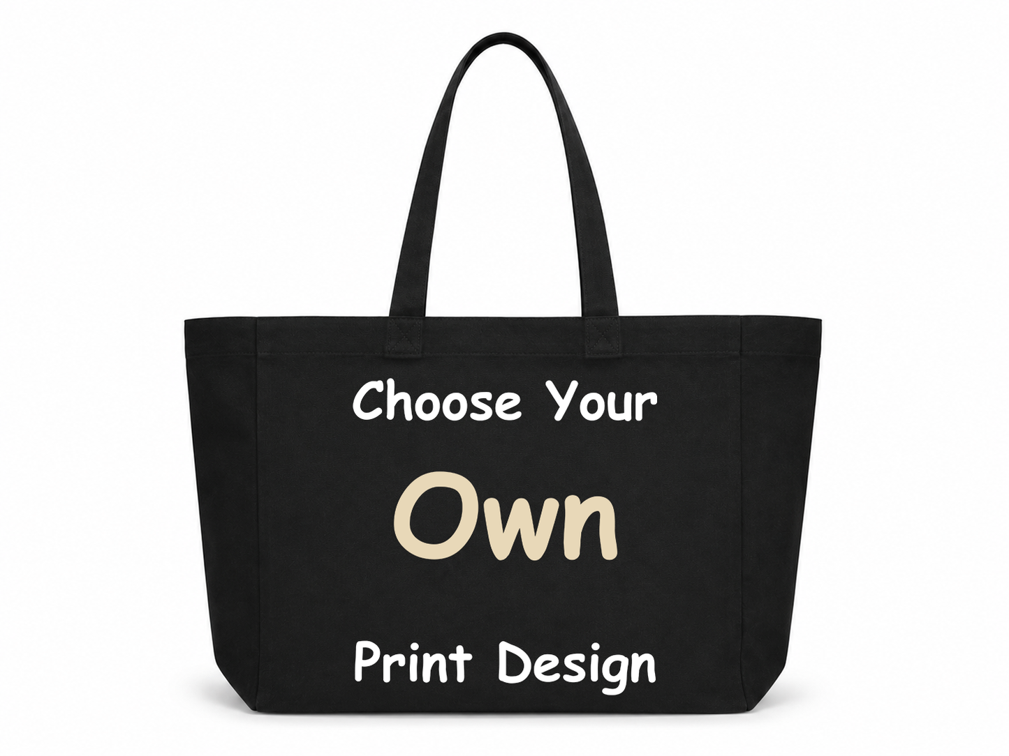 Custom Print Design — Your Photo, Logo, or Artwork on a Tote