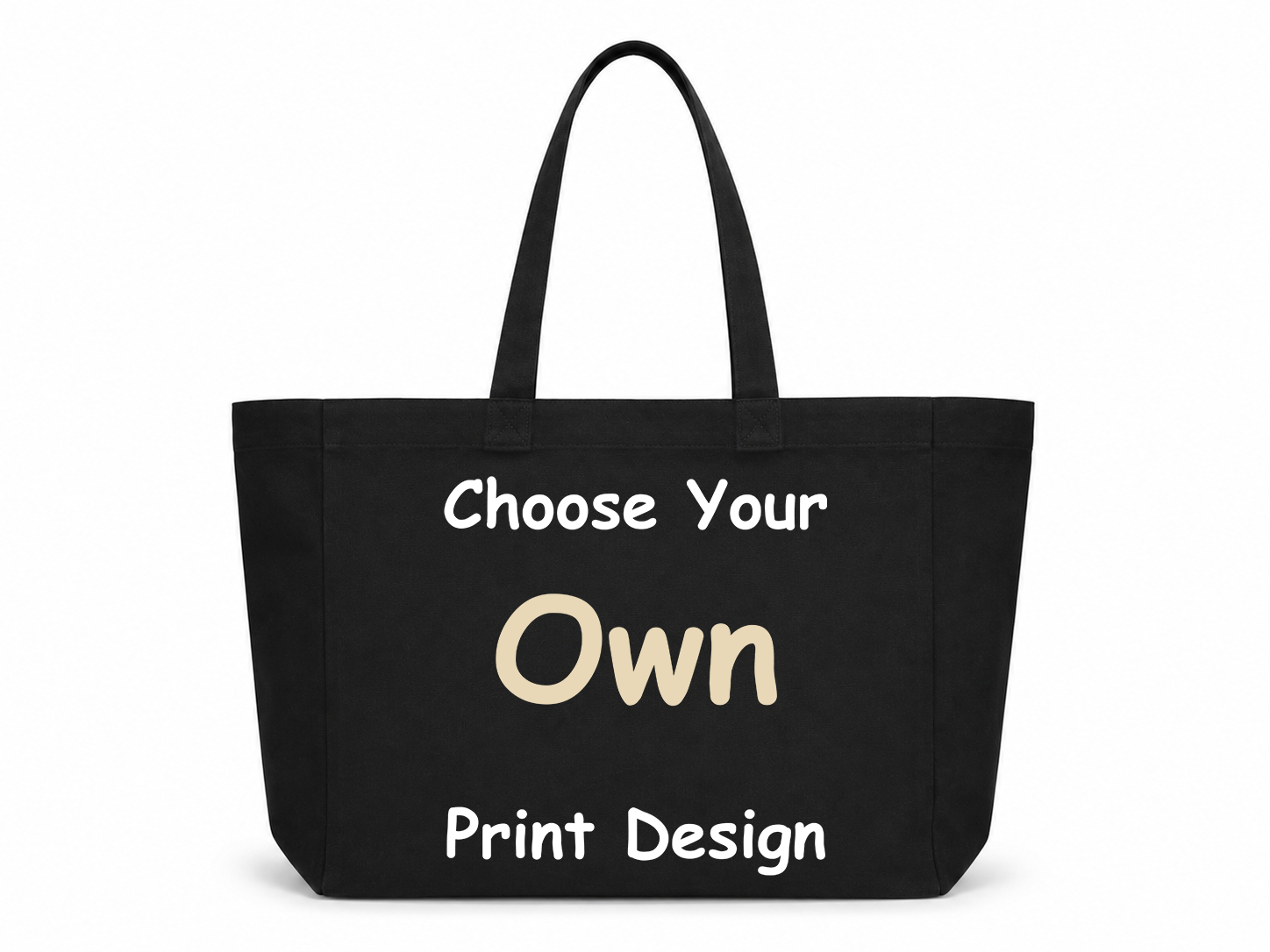 Custom Print Design — Your Photo, Logo, or Artwork on a Tote