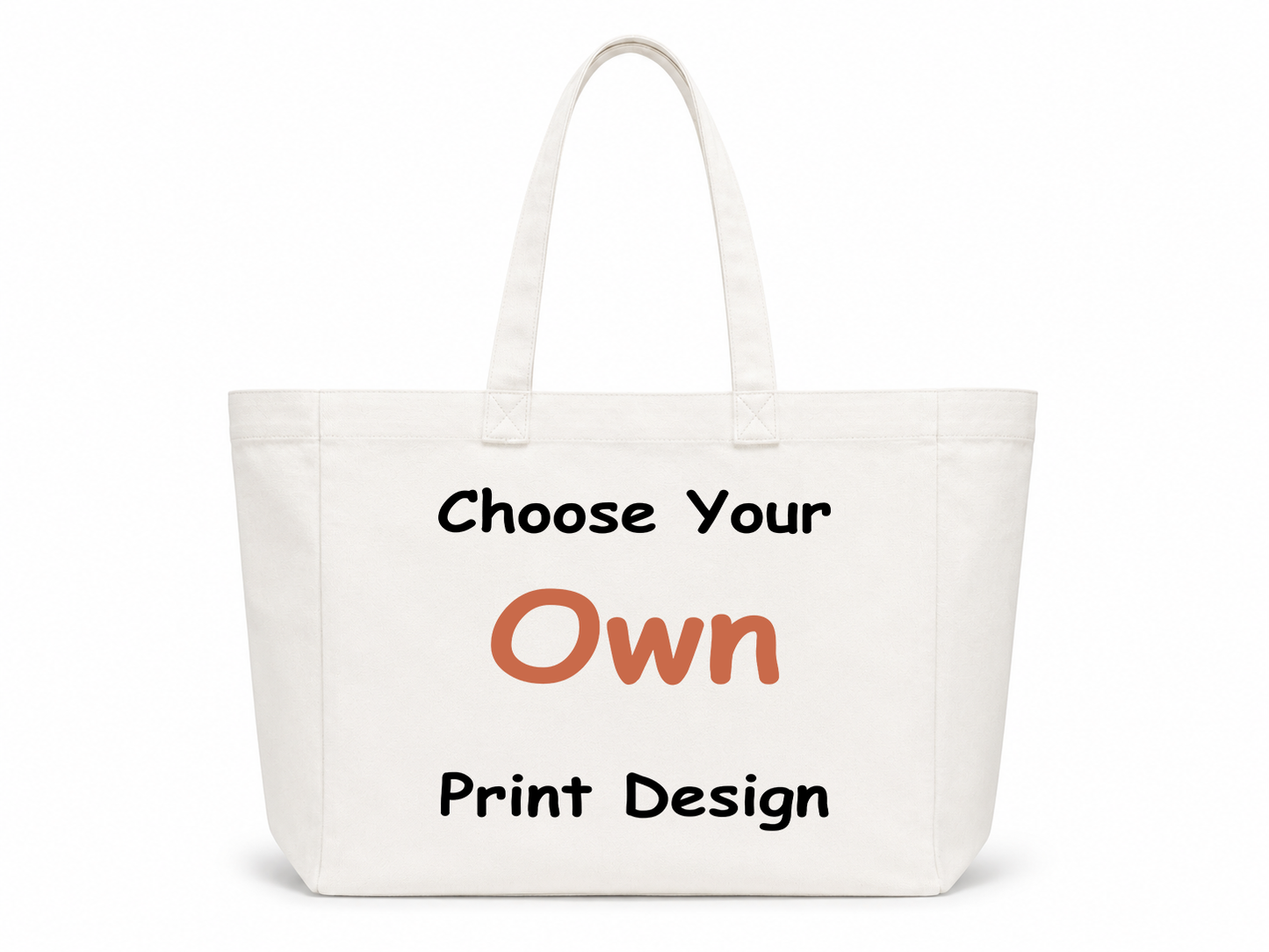 Custom Print Design — Your Photo, Logo, or Artwork on a Tote