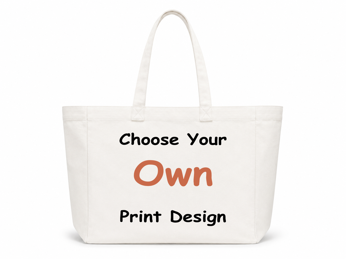 Custom Print Design — Your Photo, Logo, or Artwork on a Tote