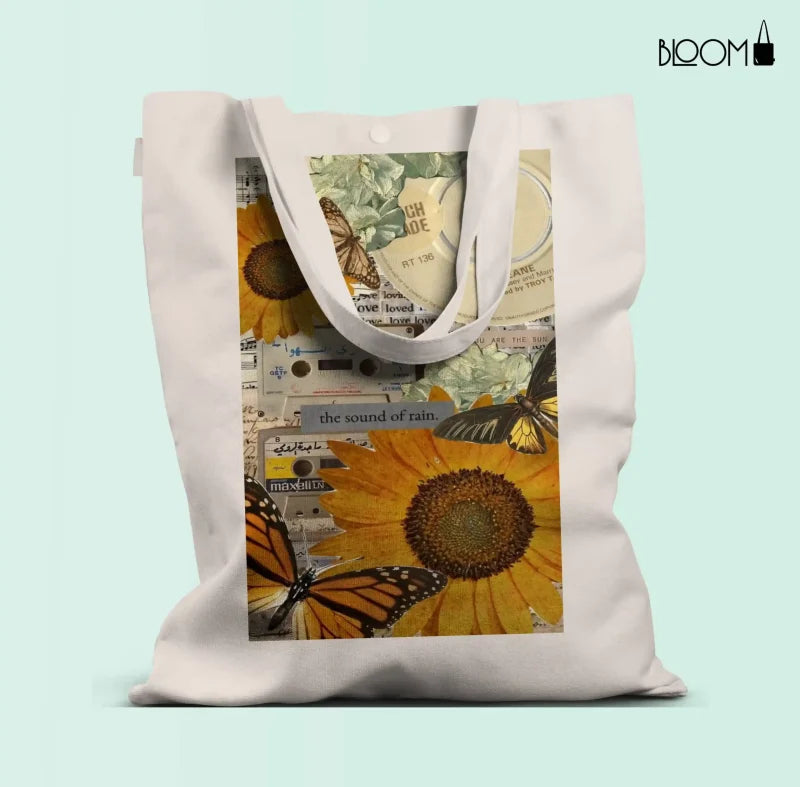 Sunflower And Butterfly