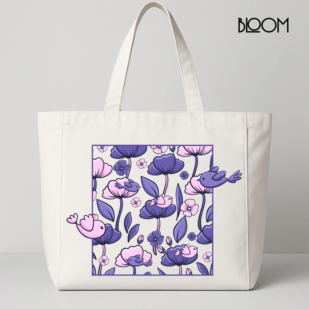 Lavender Birds & Blooms