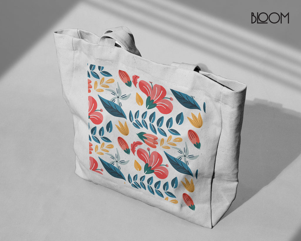 Spring Petals Pattern Tote