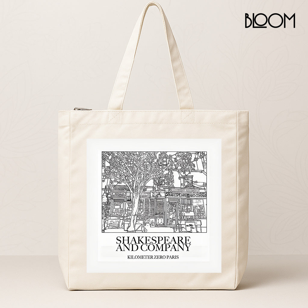 Bloom Large Tote – Shakespeare & Company design.