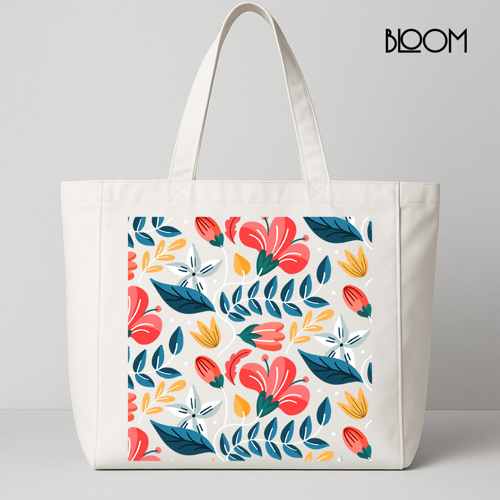 Spring Petals Pattern Tote