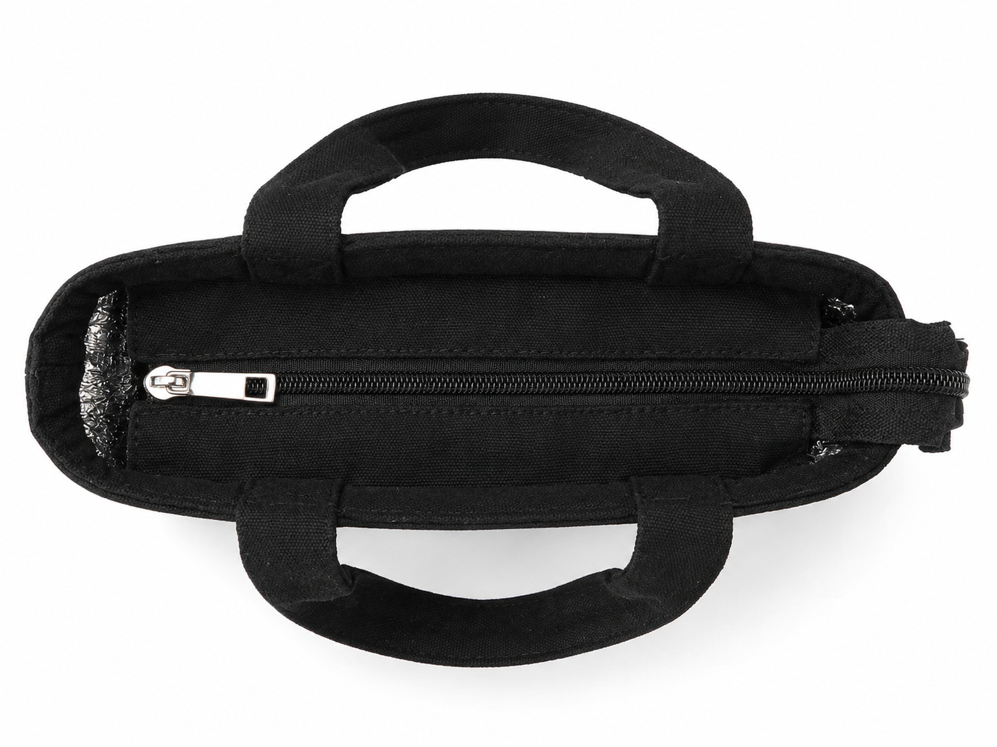 Bloom Bento lunch tote top zip view