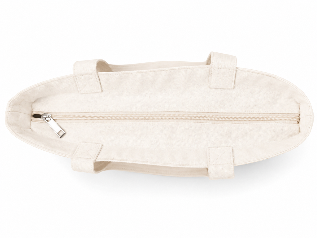 Bloom Picnic lunch tote top zip view