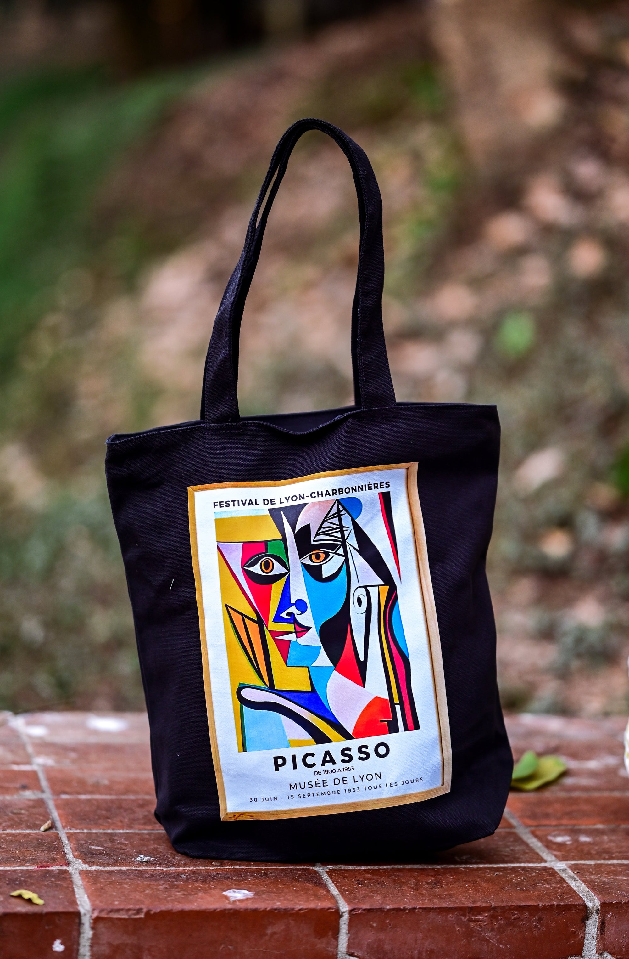 Fragmented Muse canvas tote bag - lifestyle photo | Bloom Bags BD