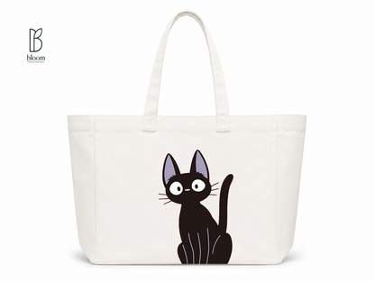 Jiji canvas tote bag - Extended White | Bloom Bags BD