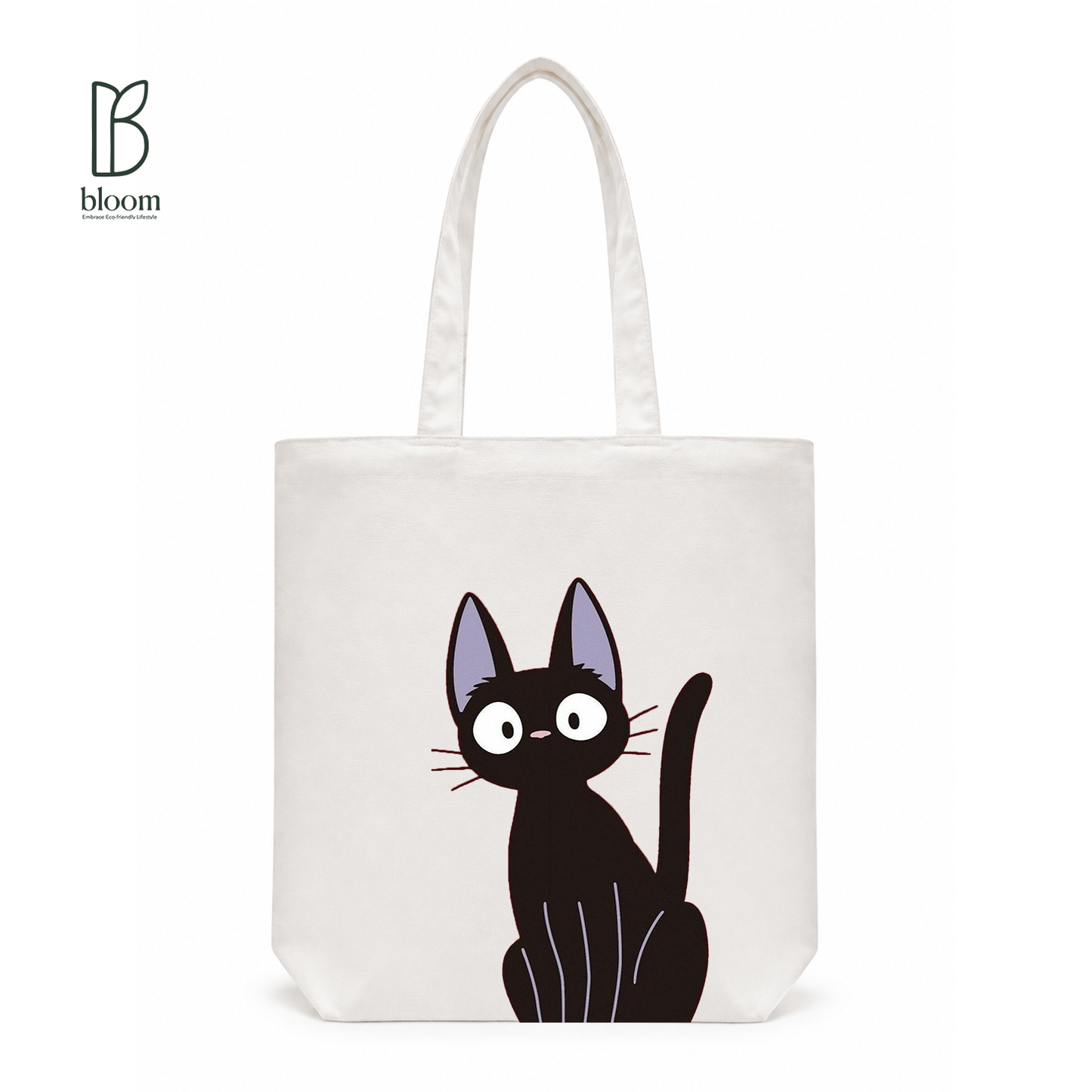 Jiji canvas tote bag - Regular White | Bloom Bags BD