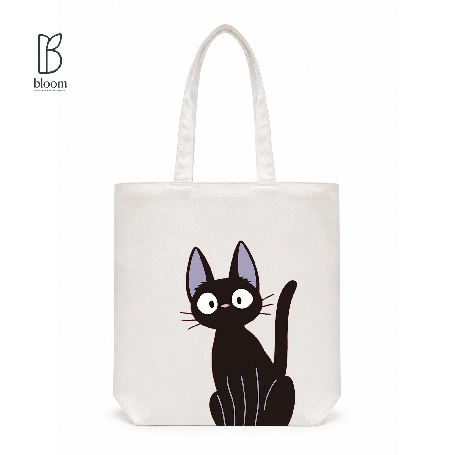 Jiji canvas tote bag - Regular White | Bloom Bags BD