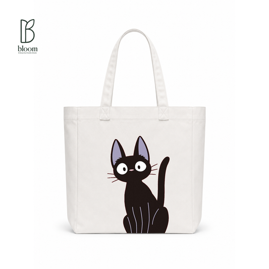 Jiji canvas tote bag - Square White | Bloom Bags BD