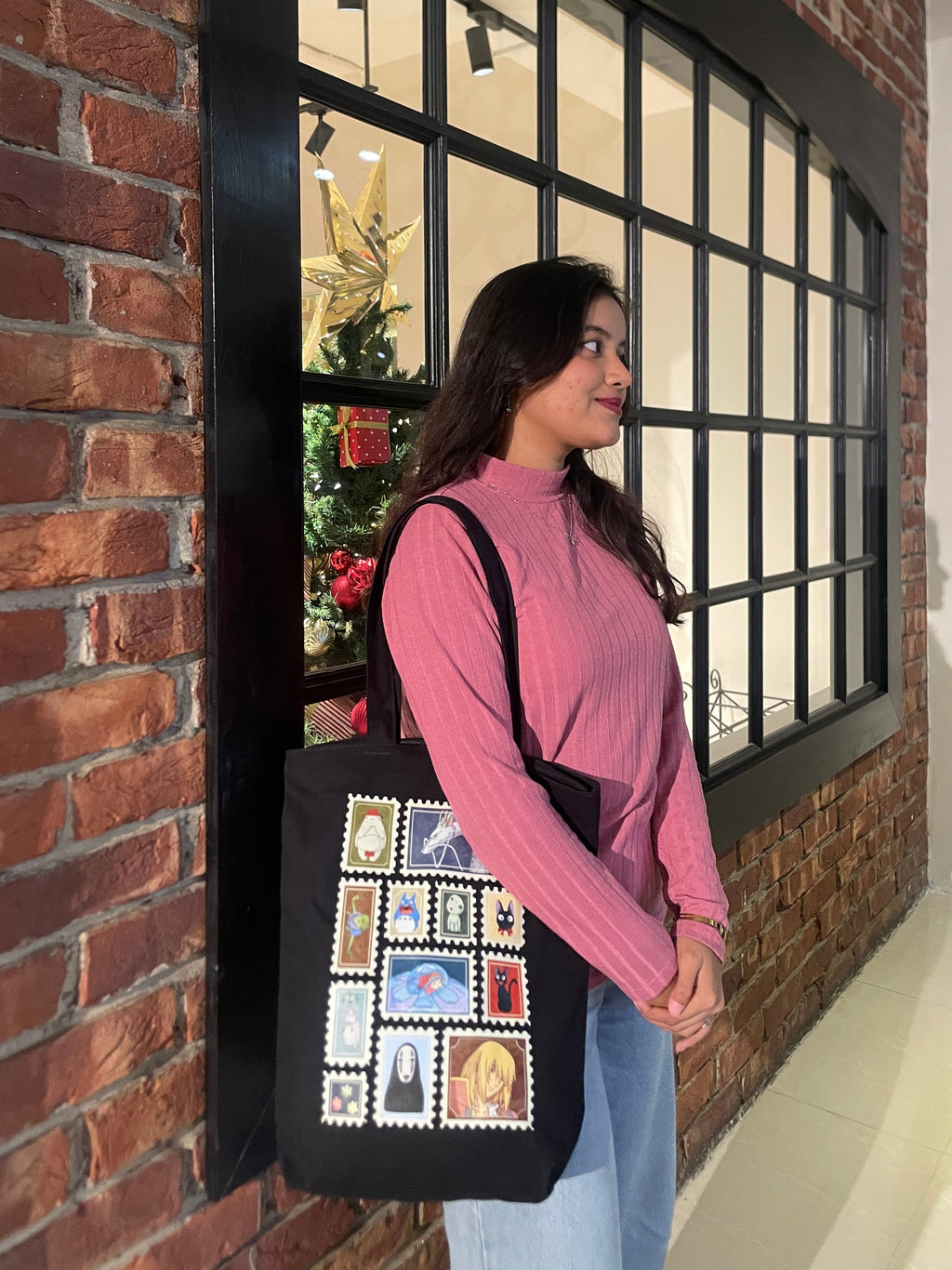Kodama canvas tote bag - lifestyle photo | Bloom Bags BD