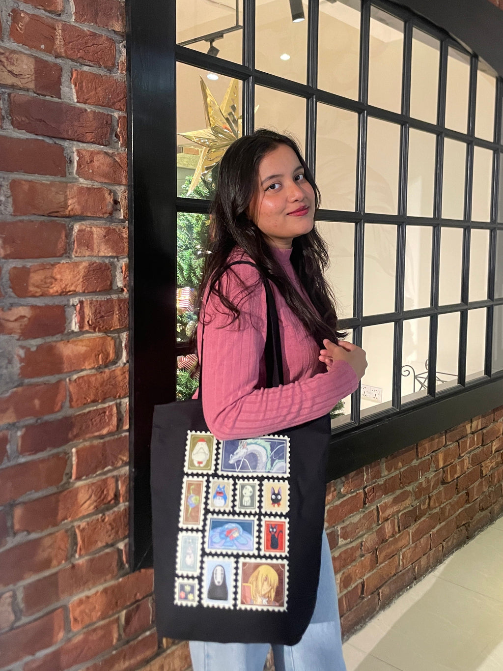 Kodama canvas tote bag - lifestyle photo | Bloom Bags BD