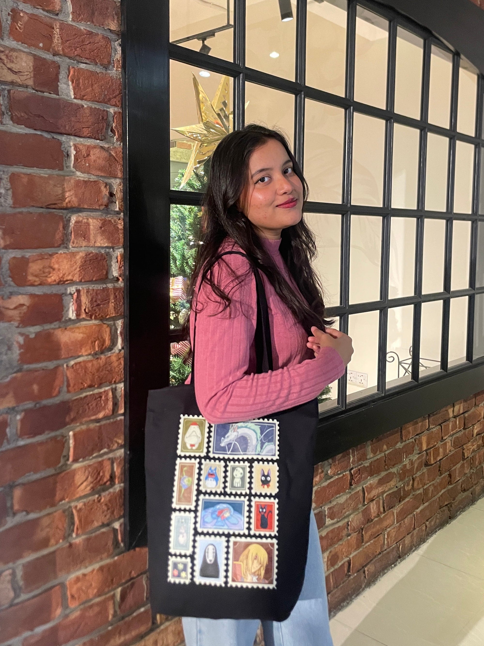 Kodama canvas tote bag - lifestyle photo | Bloom Bags BD