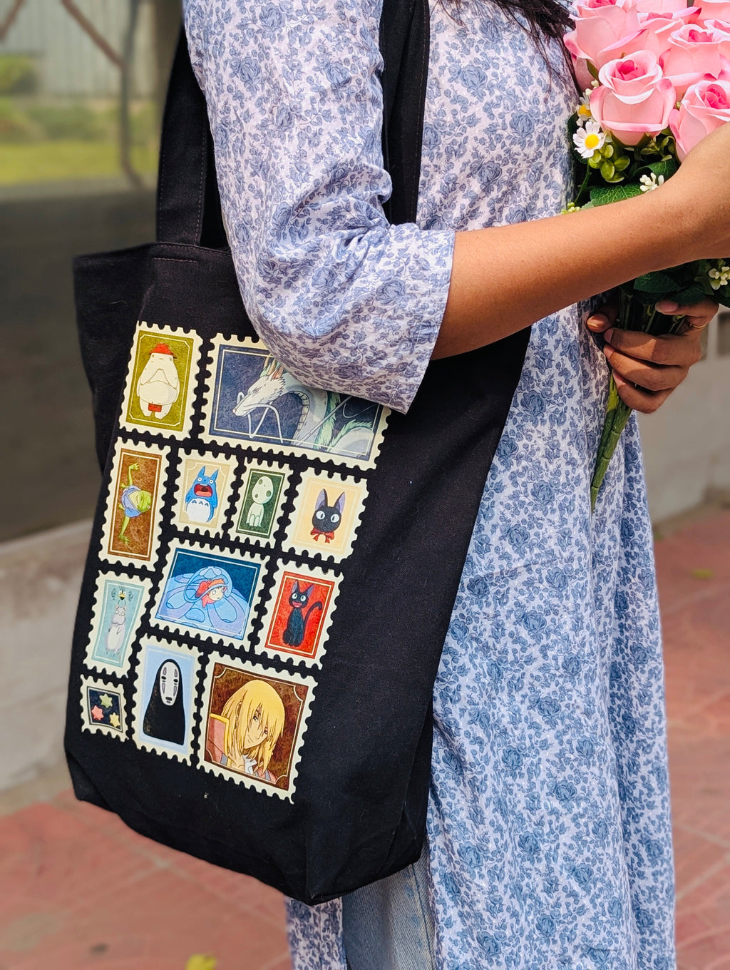 Kodama canvas tote bag - lifestyle photo | Bloom Bags BD
