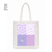 Lavender Dreams canvas tote bag - Regular White | Bloom Bags BD