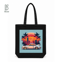 Sunset Cruise canvas tote bag - Regular White | Bloom Bags BD