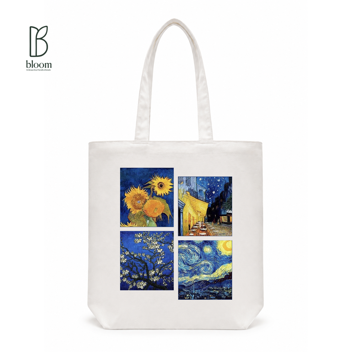 Van Gogh Gallery canvas tote bag - Regular White | Bloom Bags BD