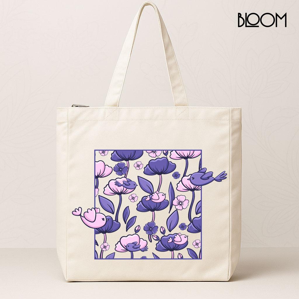 Lavender Birds & Blooms