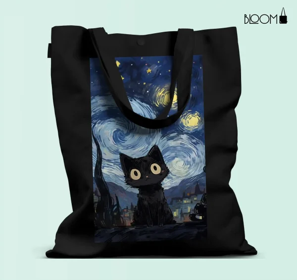 Starry Cat Black