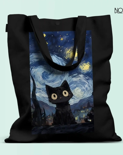 Starry Cat Black