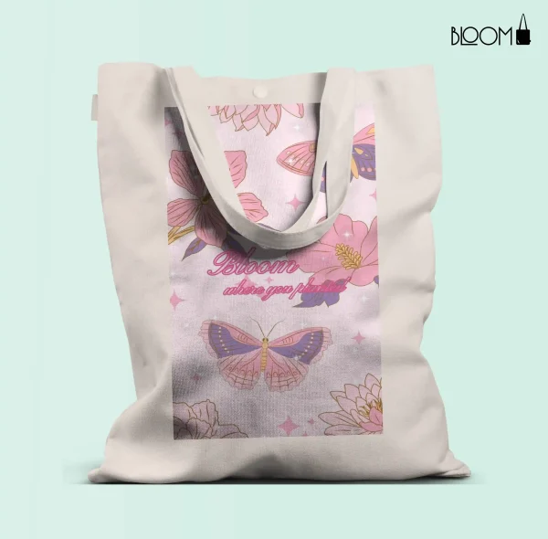 Bloom Tote Bag White