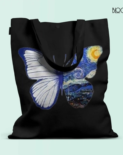 Van Gogh Butterfly Black